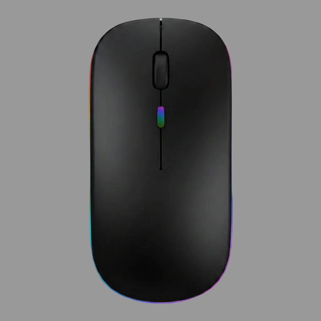 New Slim Silent Rechargeable Wireless Mouse RGB LED USB Mice MacBook Laptop PC